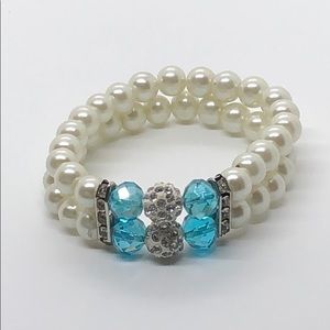 Two Strand Pearl Bracelet